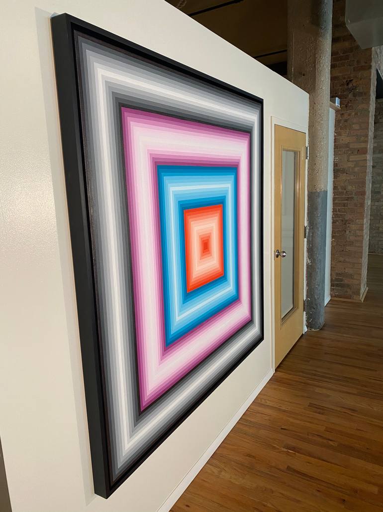 Original Modernism Geometric Painting by Matthew Sove