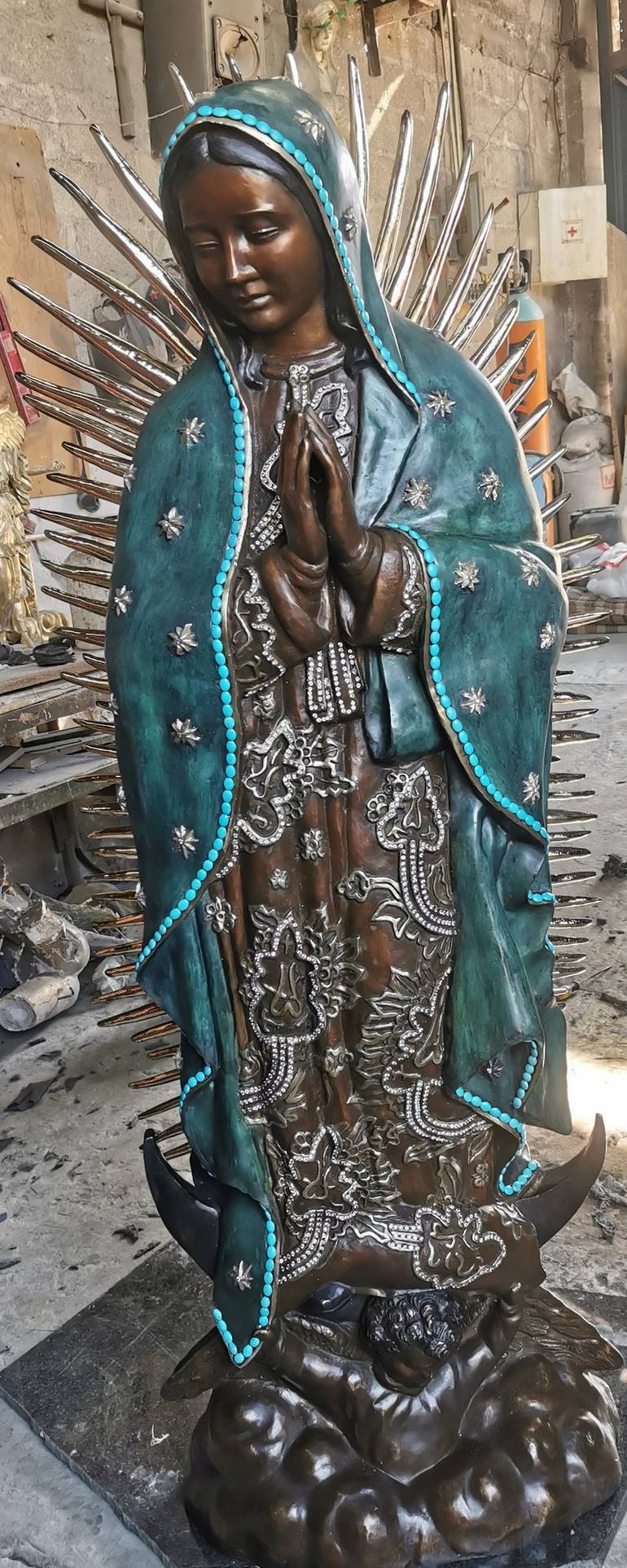 Original Fine Art Religious Sculpture by ARTHUR JAVIER LOPEZ CARRILLO