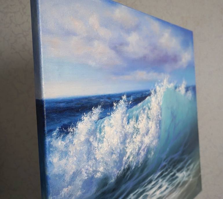 Original Impressionism Seascape Painting by Lara Gamayunova