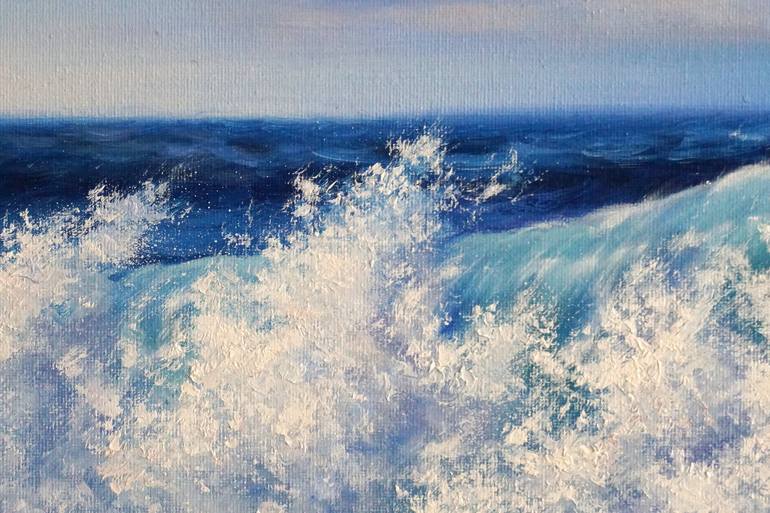 Original Impressionism Seascape Painting by Lara Gamayunova