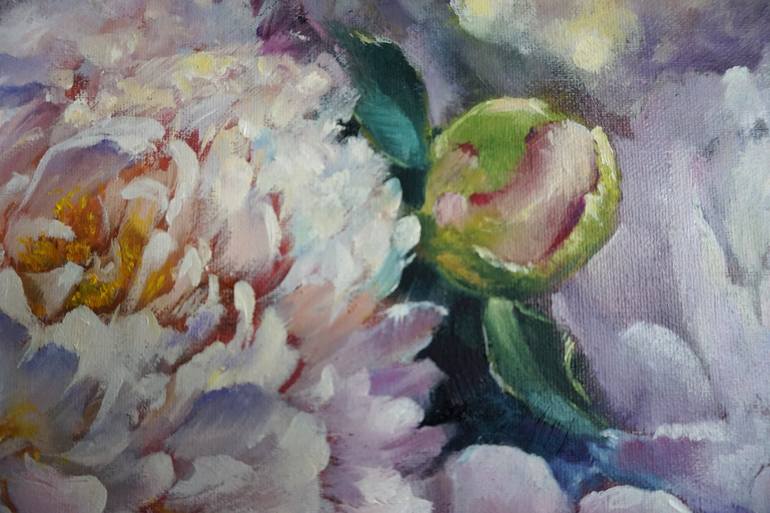 Original Fine Art Floral Painting by Lara Gamayunova