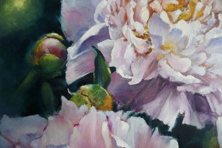 Original Fine Art Floral Painting by Lara Gamayunova