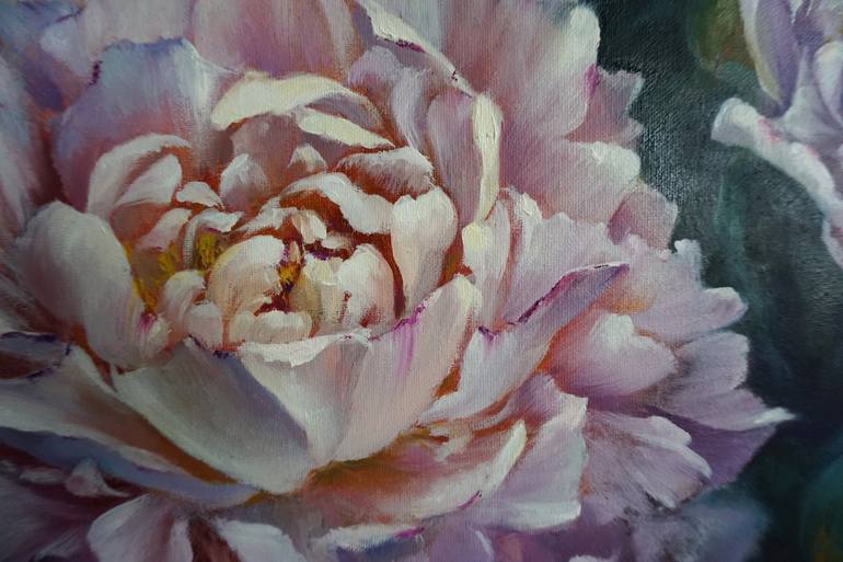 Original Fine Art Floral Painting by Lara Gamayunova