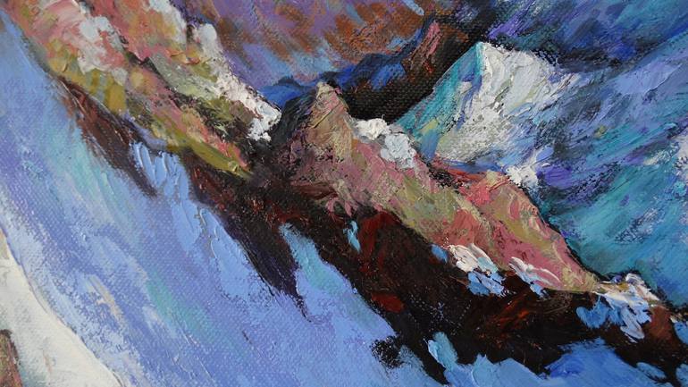 Original Expressionism Landscape Painting by Alla Kropanina