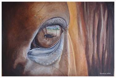 Original Photorealism Animal Painting by Twanet Veldsman