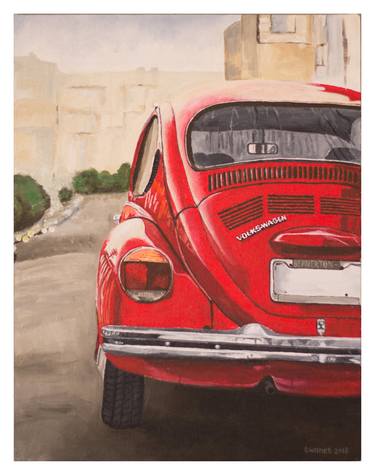 Original Realism Automobile Painting by Twanet Veldsman