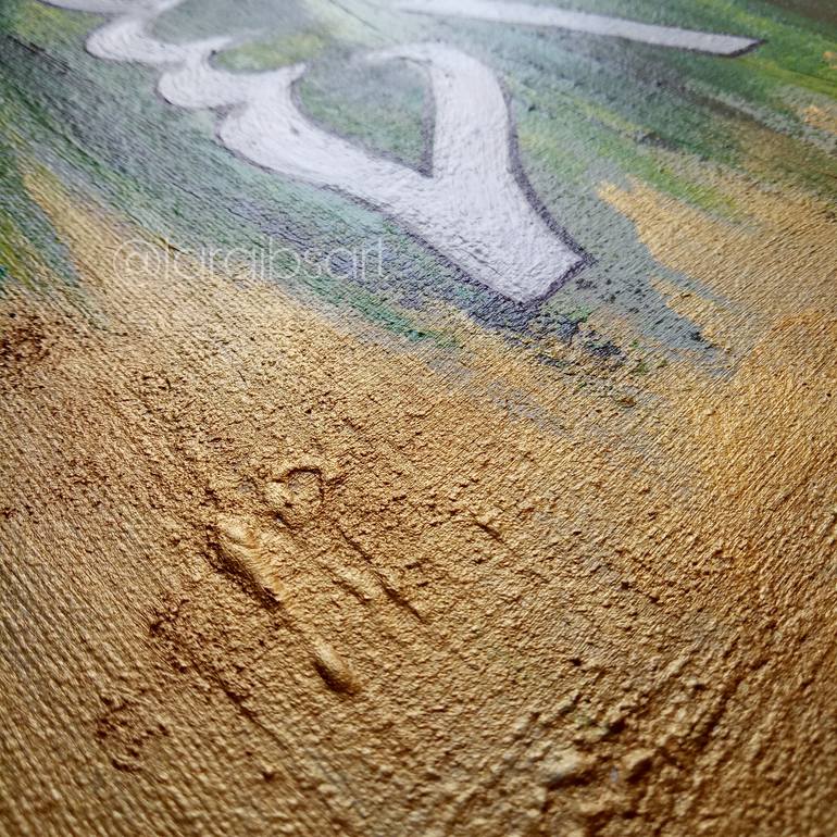 Original Abstract Calligraphy Painting by Laraib Latif
