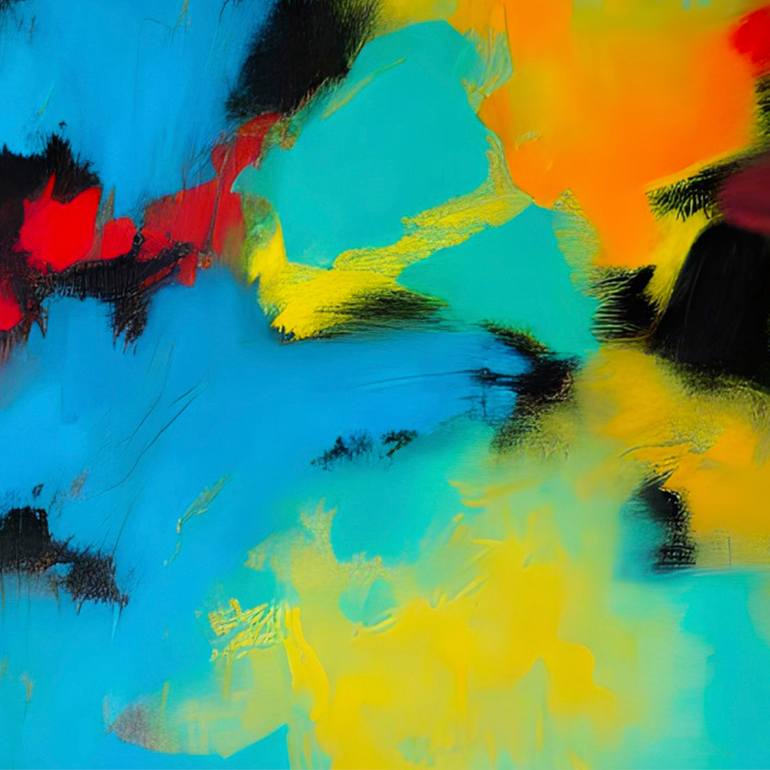 Original Art Deco Abstract Digital by Qazi Shaharyar  Akhter