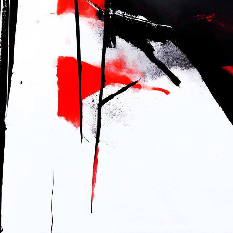 Original Abstract Expressionism Abstract Painting by Qazi Shaharyar  Akhter