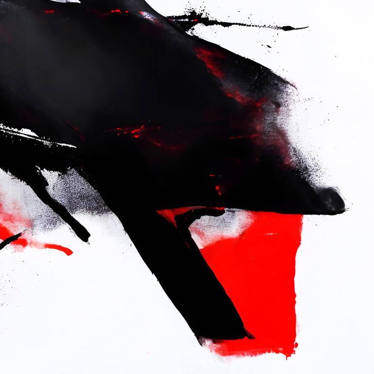 Original Abstract Expressionism Abstract Painting by Qazi Shaharyar  Akhter