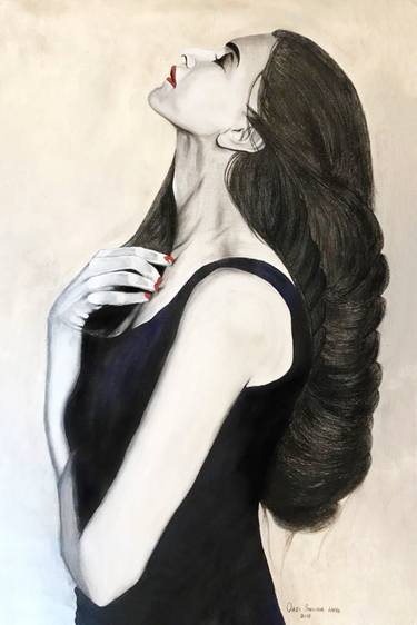 Portrait Acrylic Painting of Deepika Padukone thumb