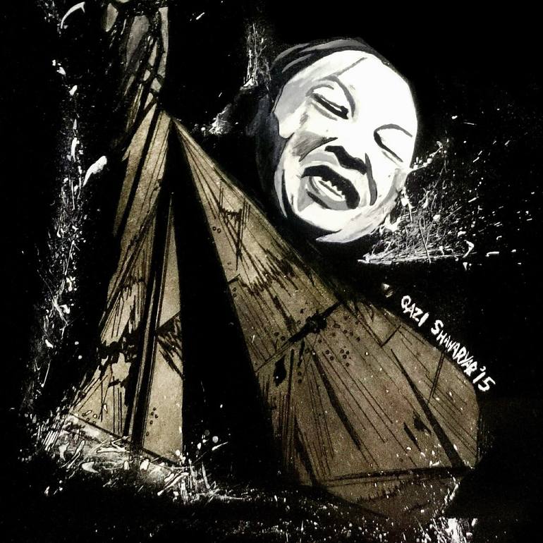 Original Figurative People Painting by Qazi Shaharyar  Akhter