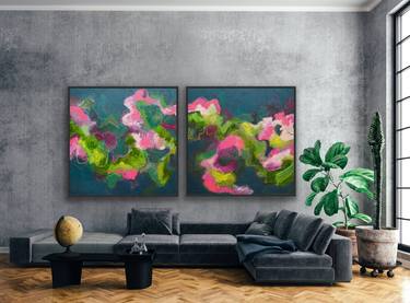 Original Abstract Expressionism Abstract Paintings by Anya Love