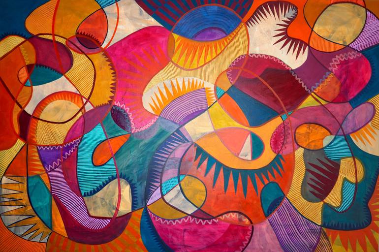 Original Abstract Expressionism Abstract Painting by Anya Love
