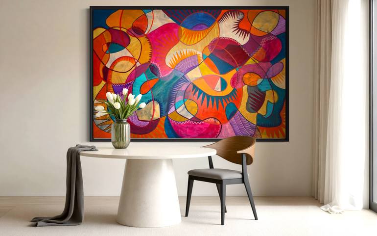 Original Abstract Expressionism Abstract Painting by Anya Love