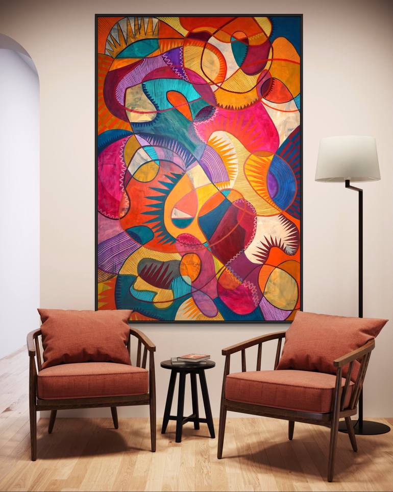Original Abstract Expressionism Abstract Painting by Anya Love