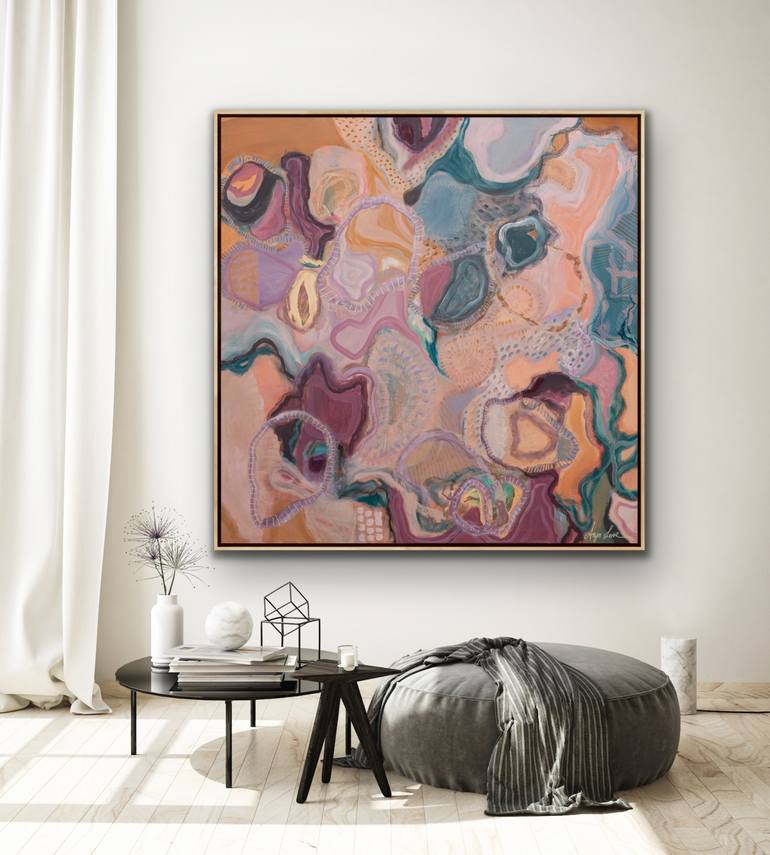 Original Expressionism Abstract Painting by Anya Love