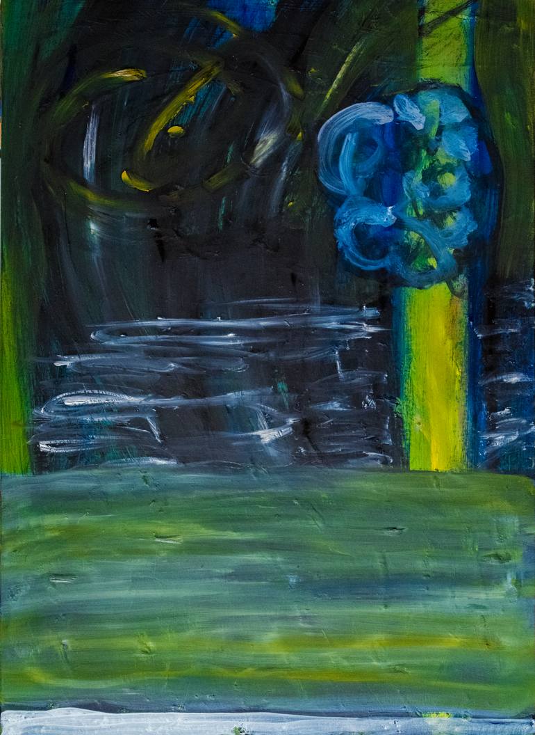 Original Abstract Painting by John Williams | Abstract Art on Canvas | The Lake