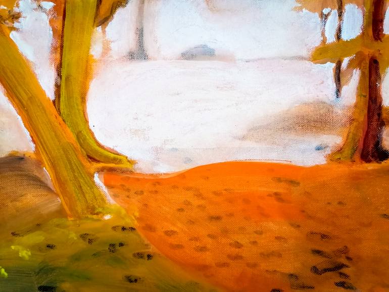 Original Expressionism Beach Painting by John Williams