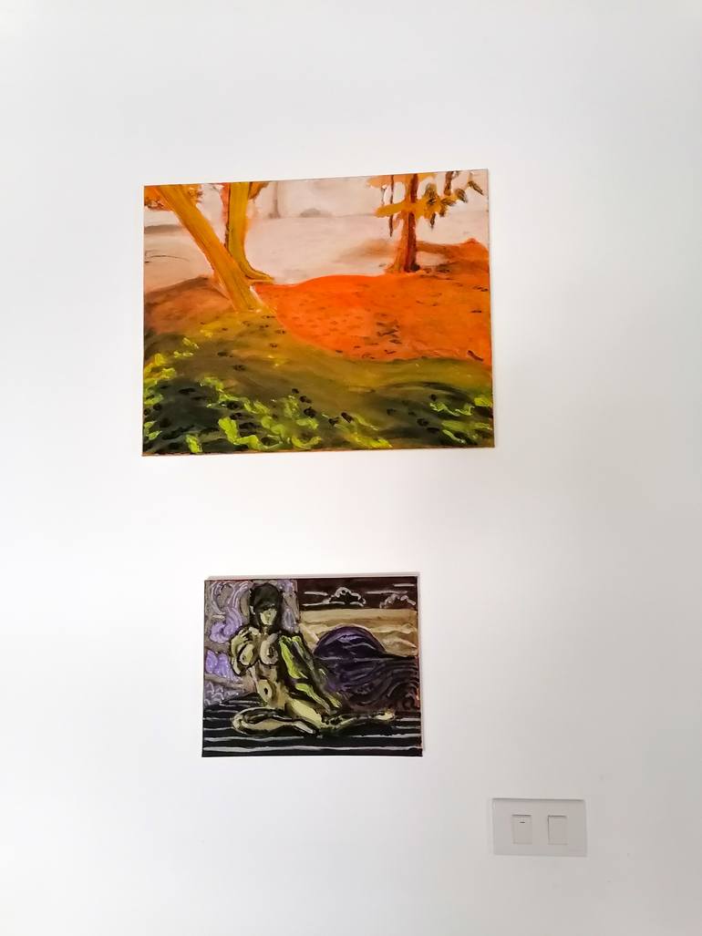 Original Expressionism Nude Painting by John Williams
