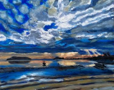 Print of Expressionism Seascape Paintings by John Williams