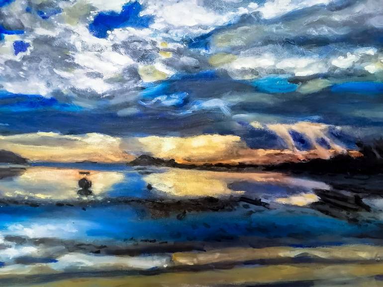 Original Expressionism Seascape Painting by John Williams