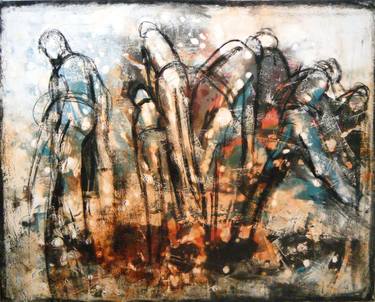 Print of Abstract Expressionism Rural life Paintings by Hadjira Bayou