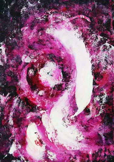 Original Abstract Expressionism Abstract Paintings by Hadjira Bayou