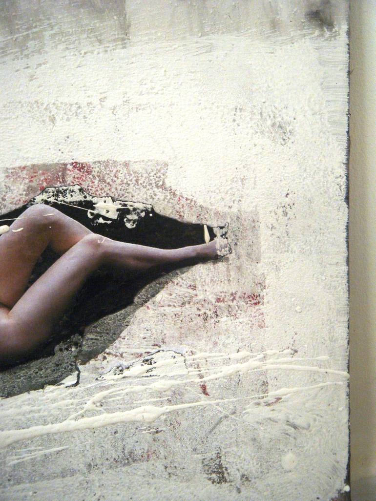 Original Expressionism Nude Collage by Hadjira Bayou