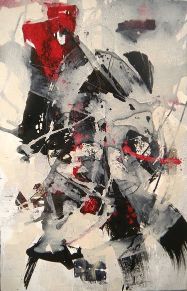 Original Abstract Expressionism Abstract Paintings by Hadjira Bayou