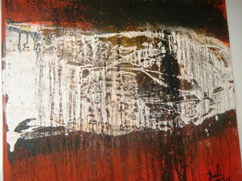 Original Abstract Expressionism Abstract Painting by Hadjira Bayou