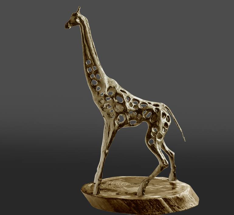 Original Modern Animal Sculpture by Gela Kobiashvili