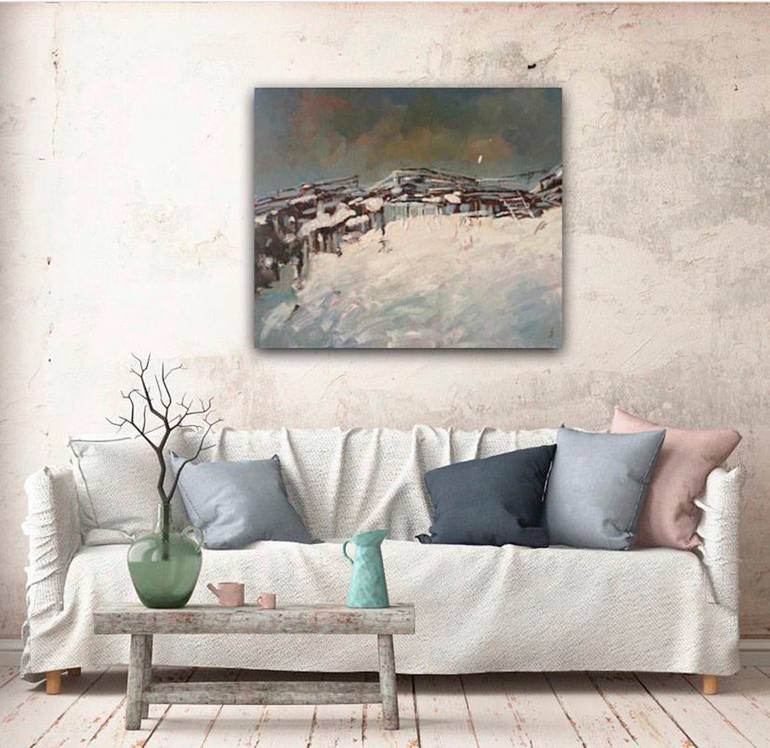 Original Abstract Landscape Painting by Anna Bondar