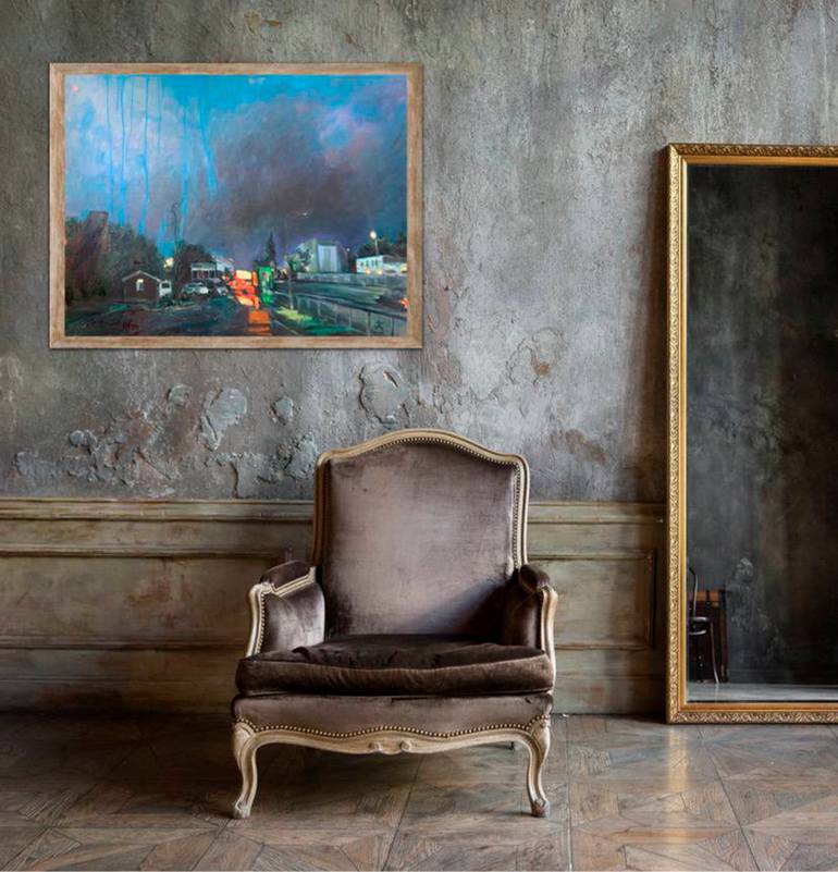 Original Impressionism Landscape Painting by Anna Bondar