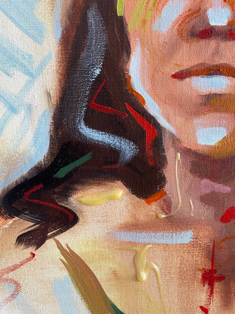 Original Expressionism People Painting by Anna Bondar