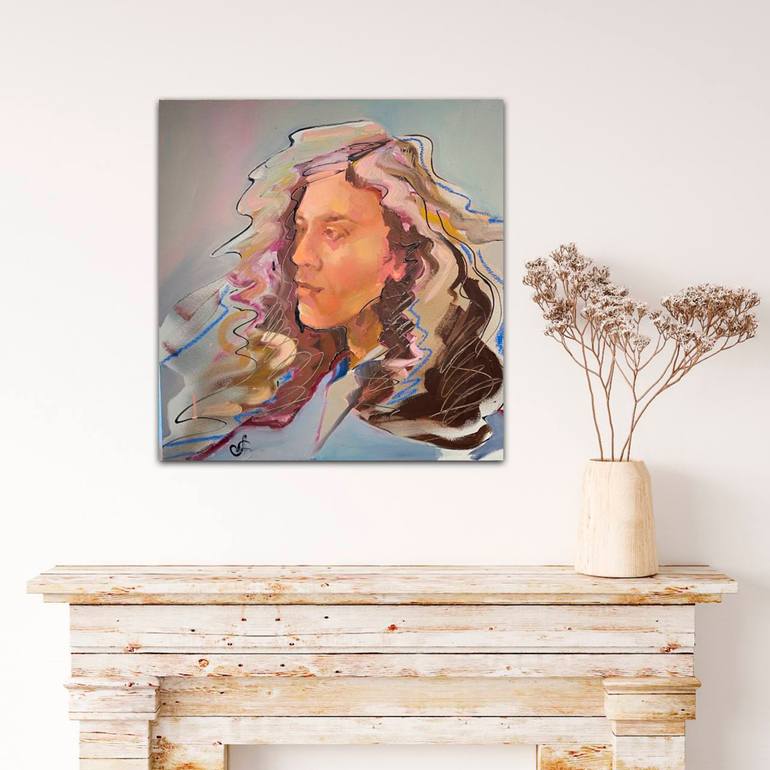 Original Impressionism People Painting by Anna Bondar