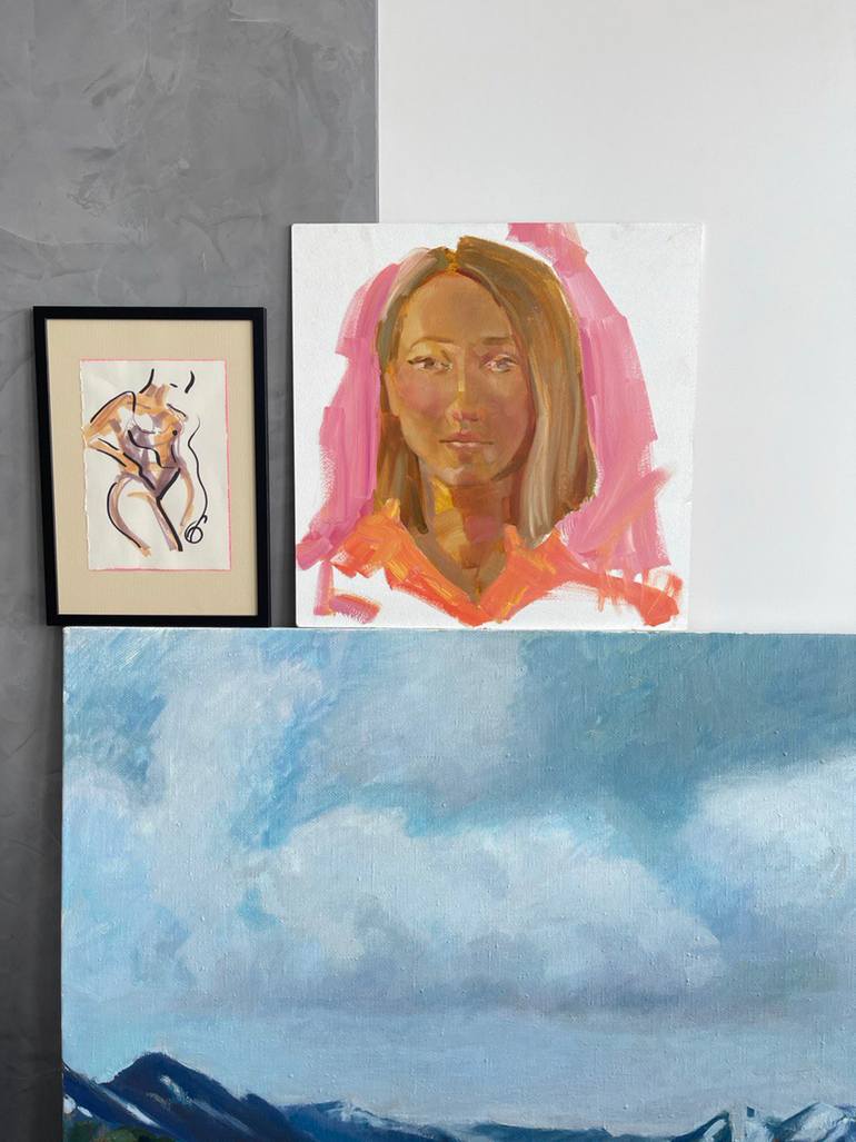 Original Figurative People Painting by Anna Bondar