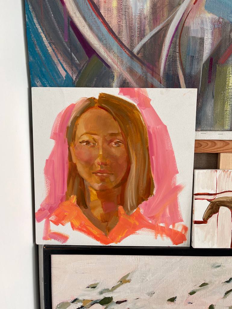 Original Figurative People Painting by Anna Bondar