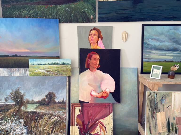 Original Figurative People Painting by Anna Bondar