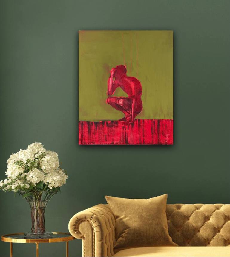 Original Figurative Abstract Painting by Anna Bondar