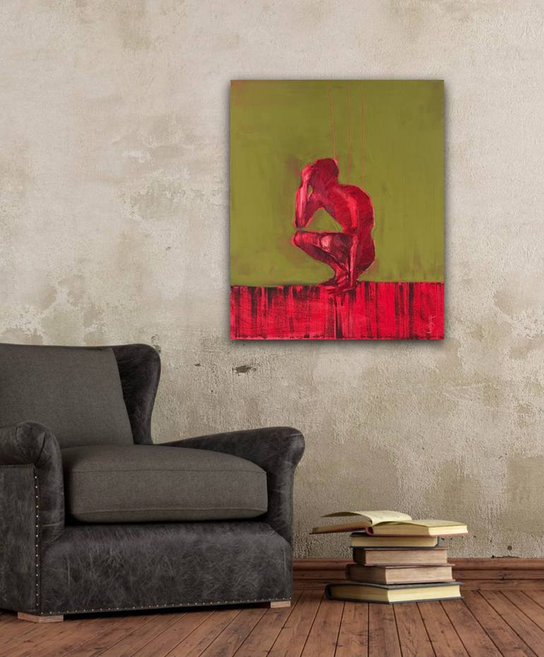 Original Figurative Abstract Painting by Anna Bondar