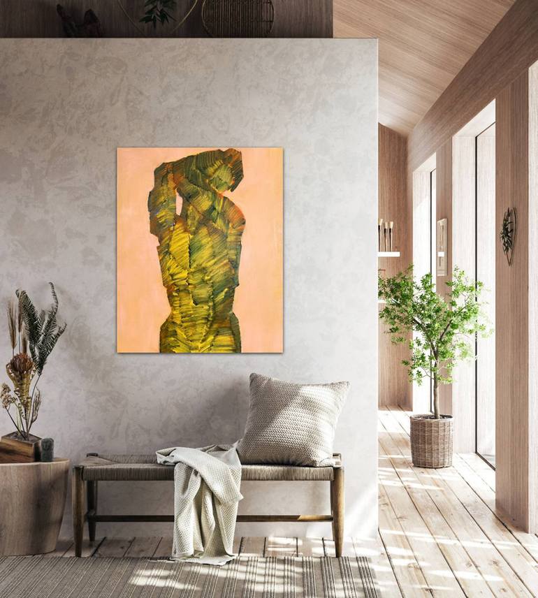 Original Abstract Men Painting by Anna Bondar