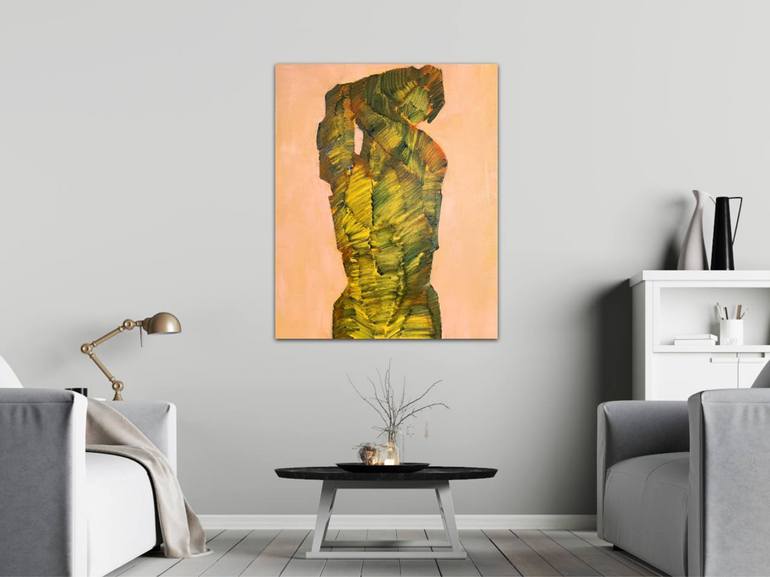 Original Abstract Men Painting by Anna Bondar