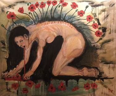Print of Nude Paintings by Joud May
