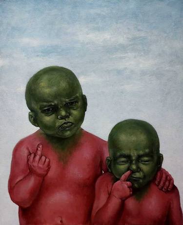 Original Surrealism People Paintings by Arman Ohanyan