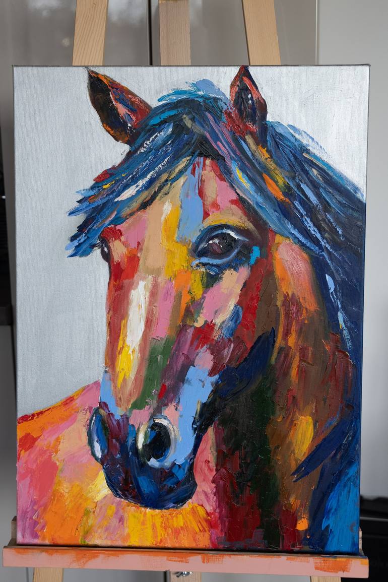 Original Abstract Animal Painting by Alina Odwyer