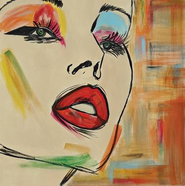 Original Abstract People Painting by Alina Odwyer