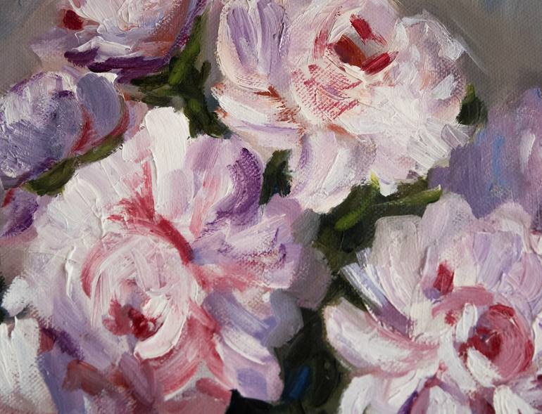 Original Expressionism Floral Painting by Alina Odwyer