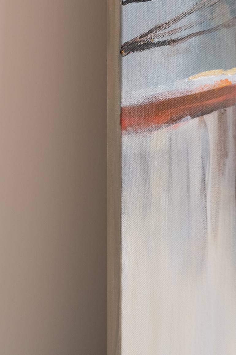 Original Abstract Architecture Painting by Alina Odwyer