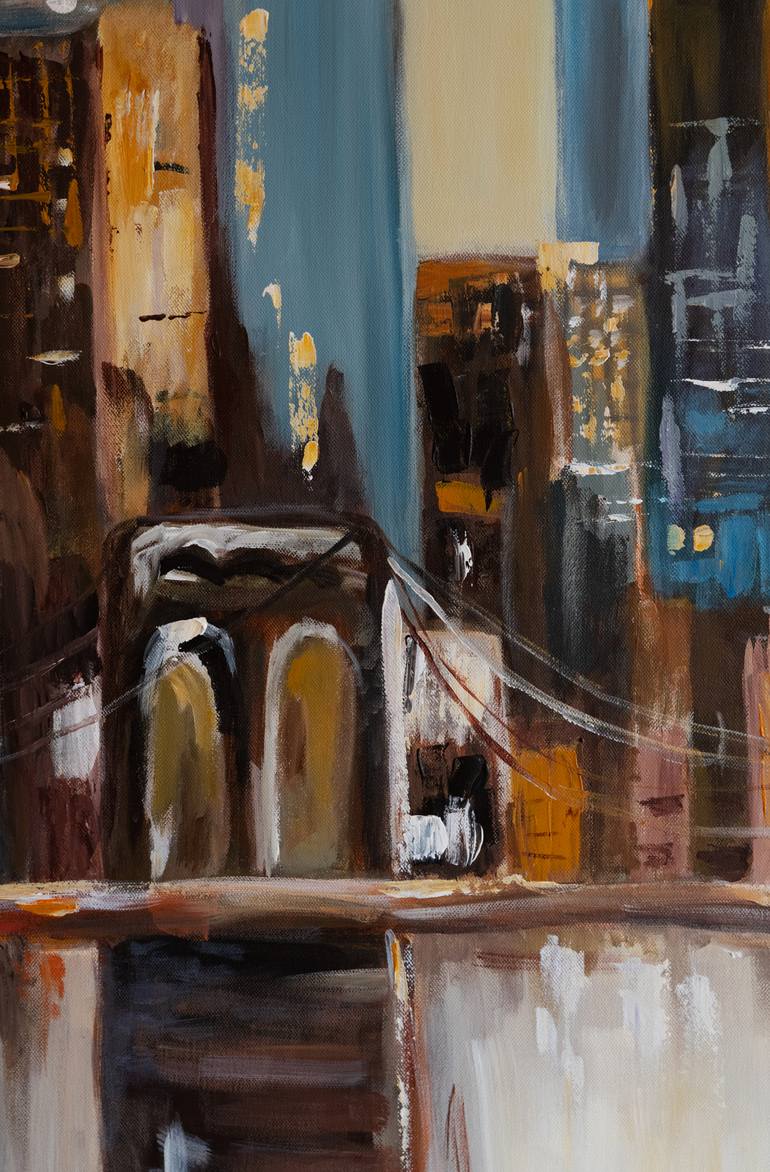 Original Abstract Architecture Painting by Alina Odwyer